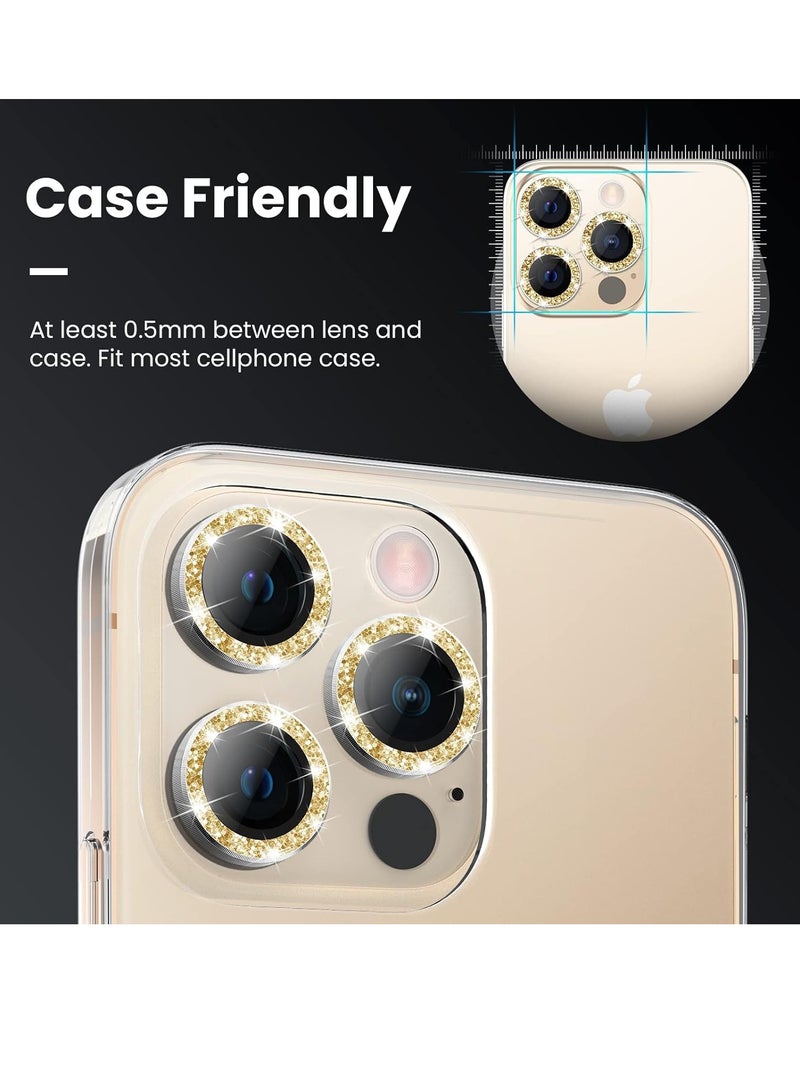 ELTRAZONE iPhone 13 Pro - iPhone 13 Pro Max Camera Lens Protector, 9H Tempered Glass Camera Cover Screen Protector Metal Individual Ring for iPhone 13Pro 6.1 inch iPhone 13 ProMax 6.7 inch 202 - Image 3
