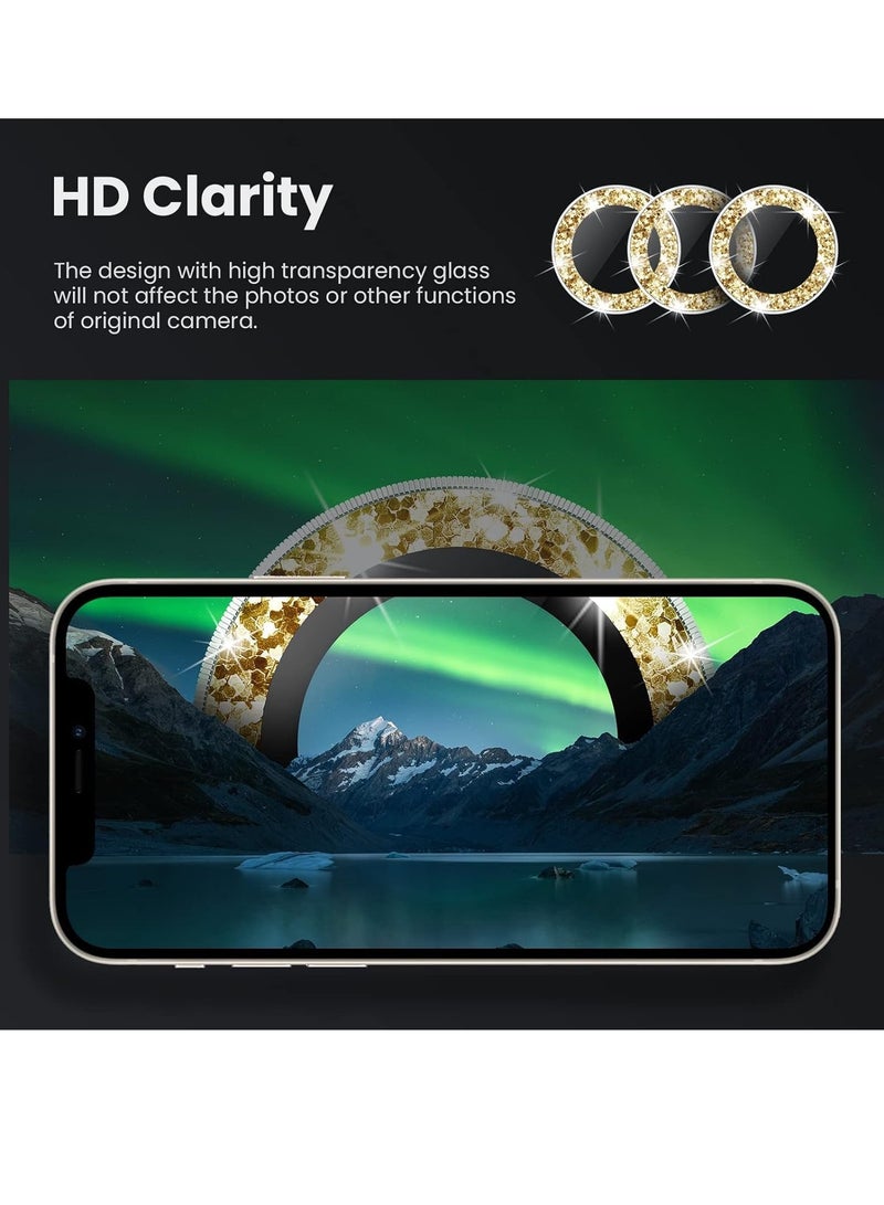 ELTRAZONE iPhone 13 Pro - iPhone 13 Pro Max Camera Lens Protector, 9H Tempered Glass Camera Cover Screen Protector Metal Individual Ring for iPhone 13Pro 6.1 inch iPhone 13 ProMax 6.7 inch 202 - Image 4