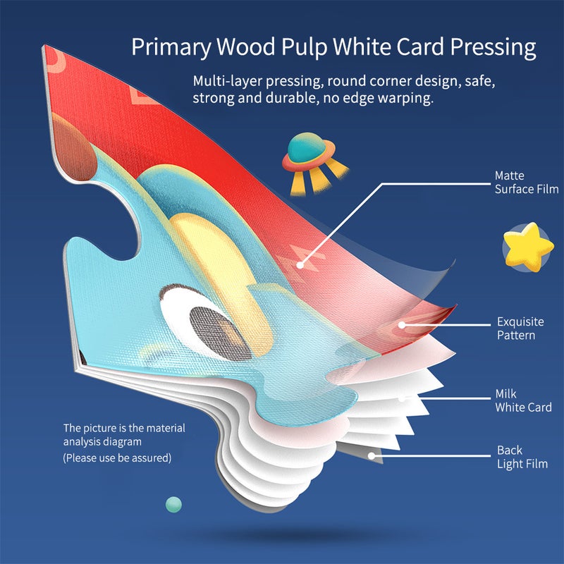 Children's Advanced Educational Puzzle STEM Early Education Logic Thinking Picture Puzzle for Toddlers Boys Girls, Level 4 - Image 2