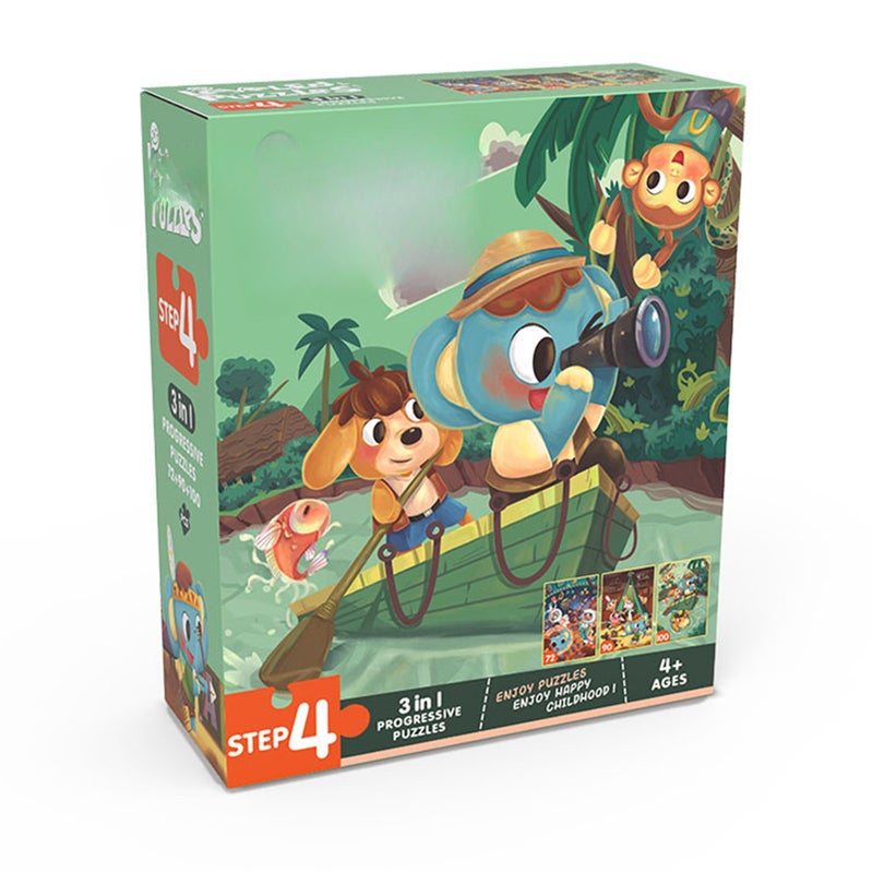 Children's Advanced Educational Puzzle STEM Early Education Logic Thinking Picture Puzzle for Toddlers Boys Girls, Level 4 - Image 1