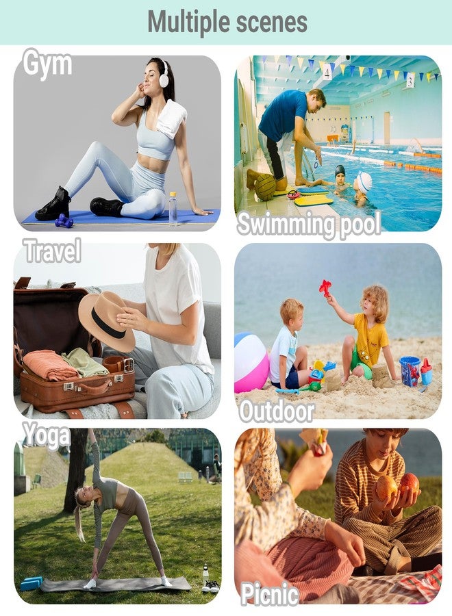 HECCEI Wet Dry Bag, 2-Pack Reusable Waterproof Wet Bagsfor Swimsuits & Baby Clothes, Leakproof Cloth Diaper Wet Bags for Travel & Diaper Changes (Soft Check) - Image 5