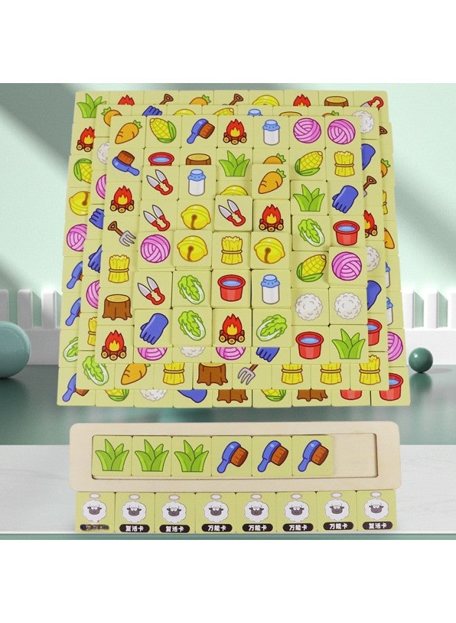 الأغنام الخشبية لديها خروف الترفيه بطاقة الاستخبارات الجمركية بناء كتلة الجدول جولة الوالدين والطفل ألعاب تعليمية تفاعلية للأطفال-اللون: خروف خروف (صندوق ملون) - Image 1