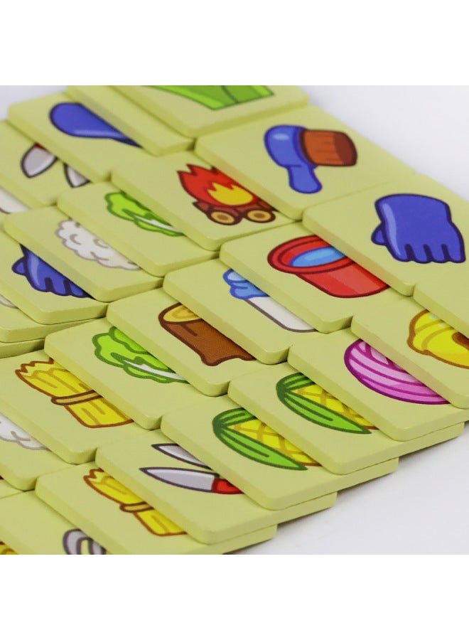 الأغنام الخشبية لديها خروف الترفيه بطاقة الاستخبارات الجمركية بناء كتلة الجدول جولة الوالدين والطفل ألعاب تعليمية تفاعلية للأطفال-اللون: خروف خروف (صندوق ملون) - Image 5