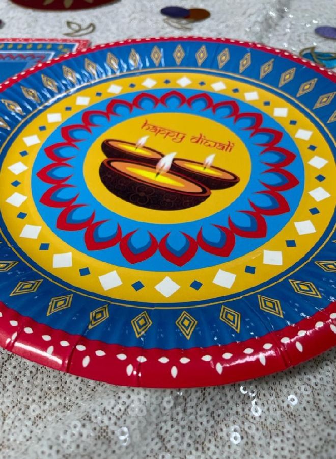 ThePartyPopper Happy Diwali Plates 9inches - Image 3