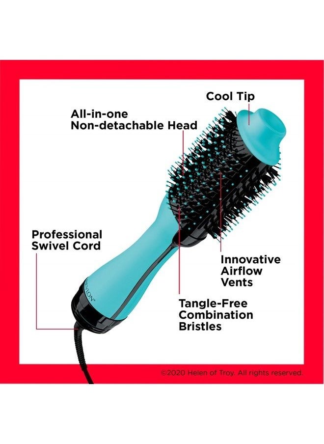 Revlon One-Step Volumizer Original 1.0 Hair Dryer and Hot Air Brush, Mint  - Image 2