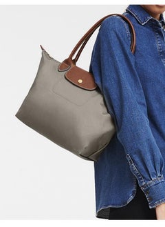 Longchamp women's oversized tote bag, handbag, shoulder bag gray classic style  - Image 3