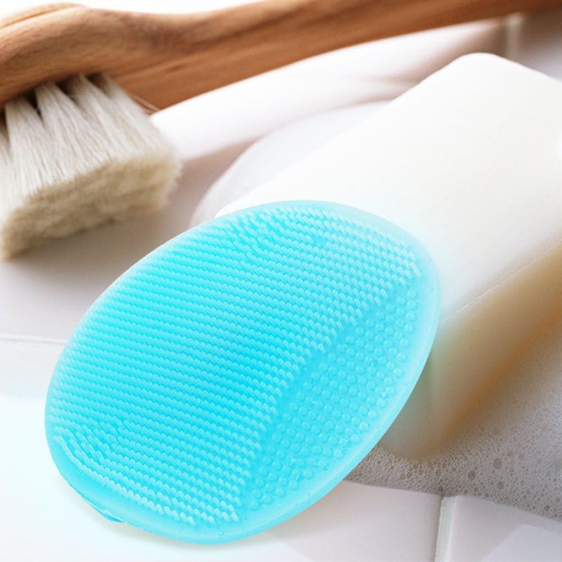 Innerneed Super Soft Silicone Face Cleanser and Massager Brush Manual Facial Cleansing Scrubber Handheld Wash Pad for Sensitive, Delicate, Dry Skin (Pack of 4) - Image 3
