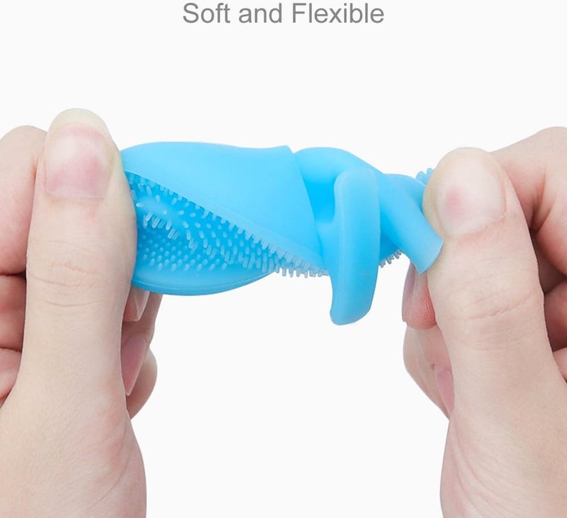 Innerneed Super Soft Silicone Face Cleanser and Massager Brush Manual Facial Cleansing Scrubber Handheld Wash Pad for Sensitive, Delicate, Dry Skin (Pack of 4) - Image 4