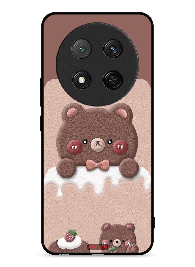 Tolwak Honor X9c 5G Protective Case Cover Bear Strawberry  - Image 1