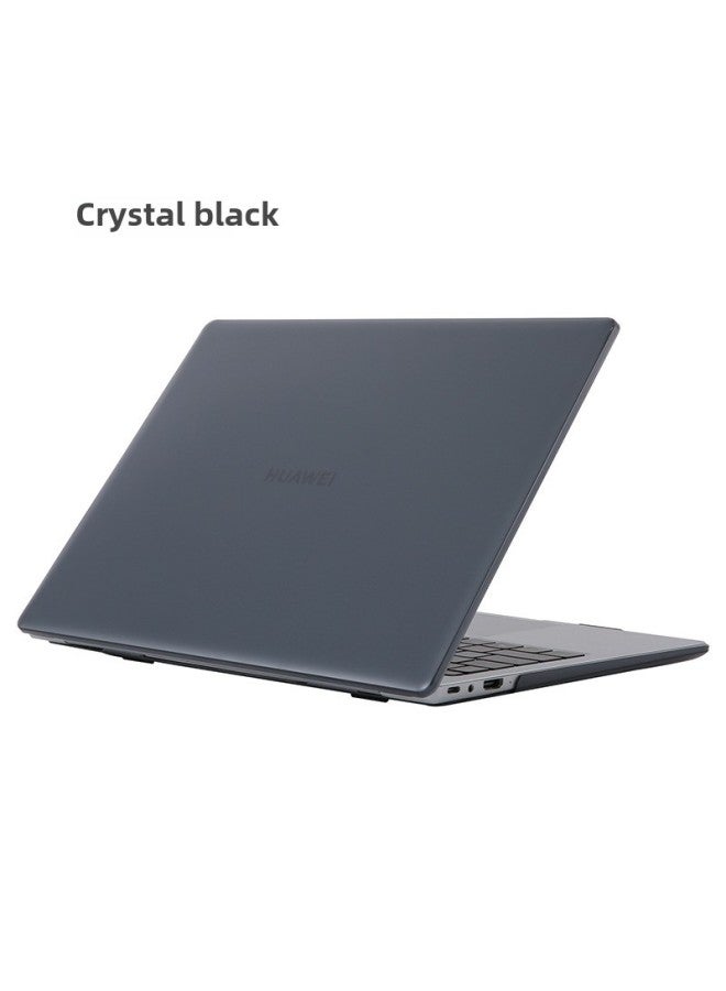 For Huawei Laptop Protective Case Matebook Crystal Case Glory MagicBook Matte Case PC-Color:Crystal Black-Applicable Model:For Huawei MateBook D15 2022