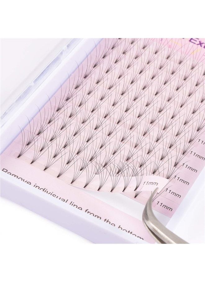Premade Fans Eyelash Extension 5D 0.07 D Curl Russian Volume Lash Extensions 11mm