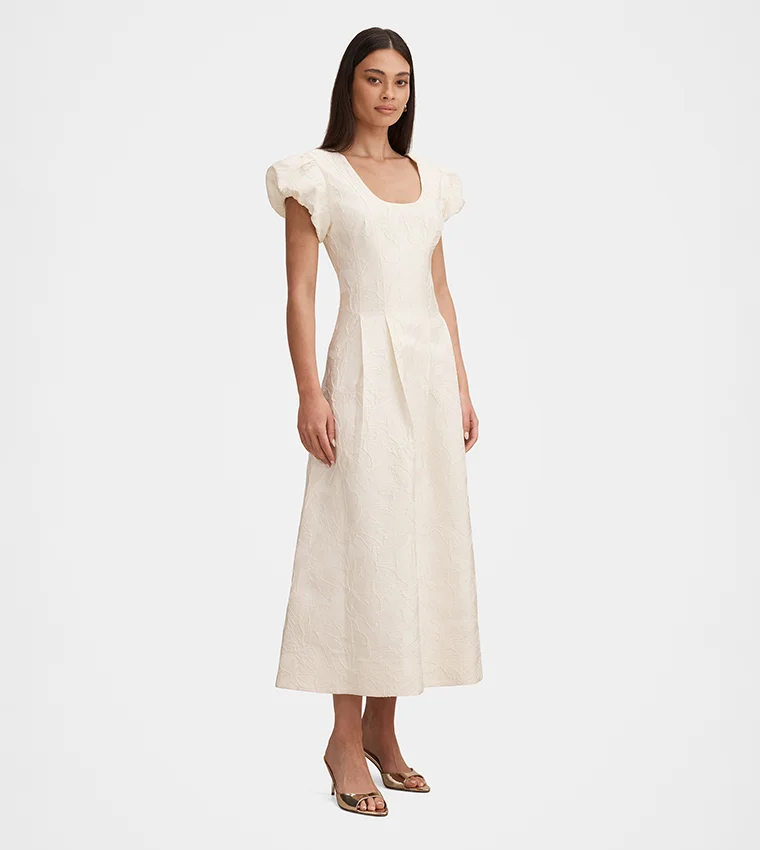 فورايفر نيو Lily Scoop Jacquard Midi