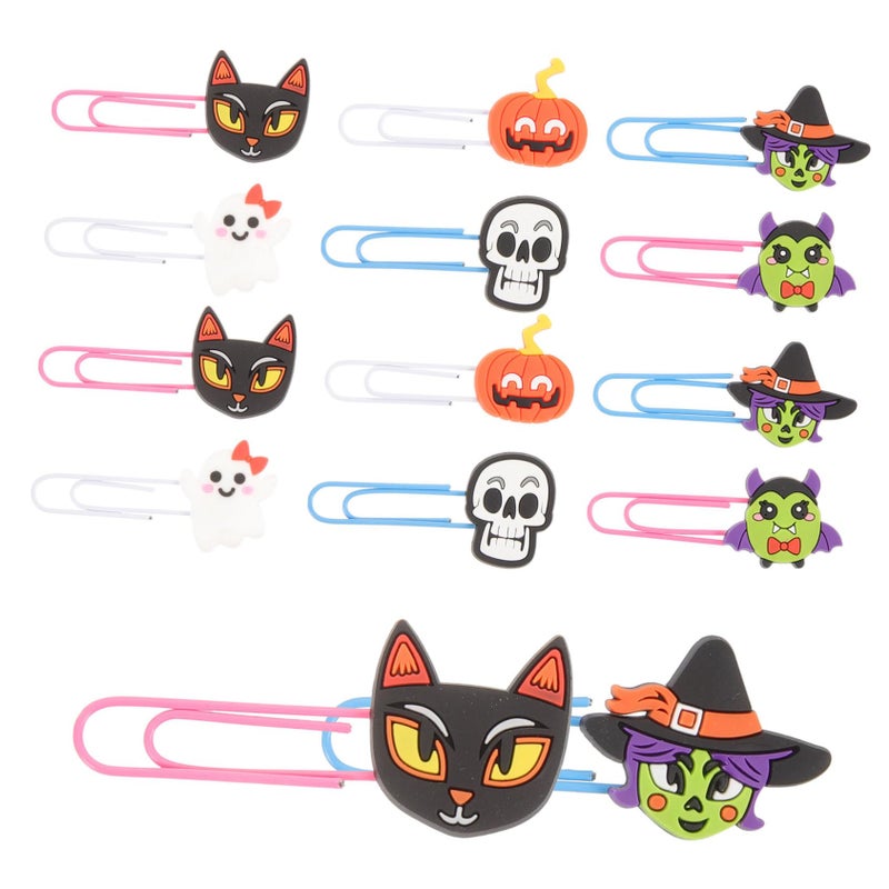 Halloween Skull Bookmarks And Paperclips Set Of 20 For Party Favors - Image 2