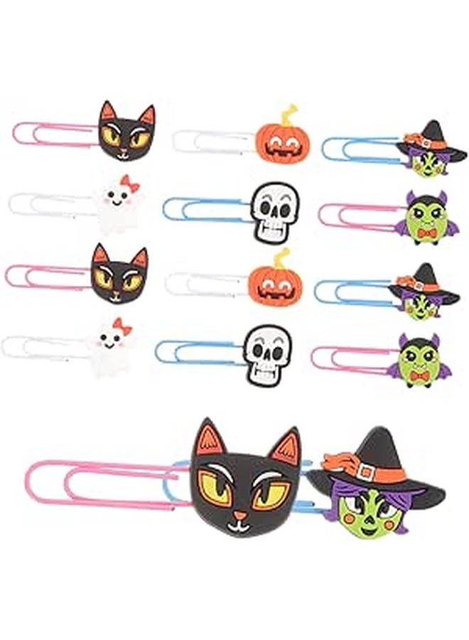 Halloween Skull Bookmarks And Paperclips Set Of 20 For Party Favors - Image 1