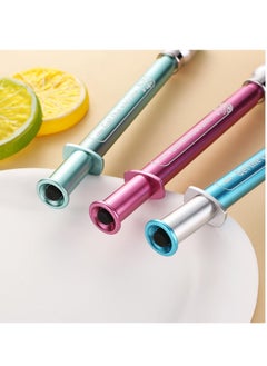 KASTWAVE 6 PCS Luminous Syringe Pens - Colorful Gel Ballpoint Pens for School, Office, and Party Supplies, 6 Colors  - Image 5