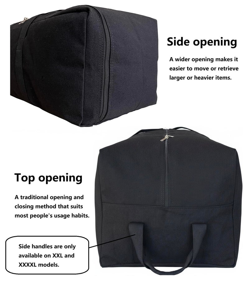 DoYiKe Extra Large Canvas Travel Duffle Bag Heavy Duty, Sports Military Camping Tent Storage - Image 2