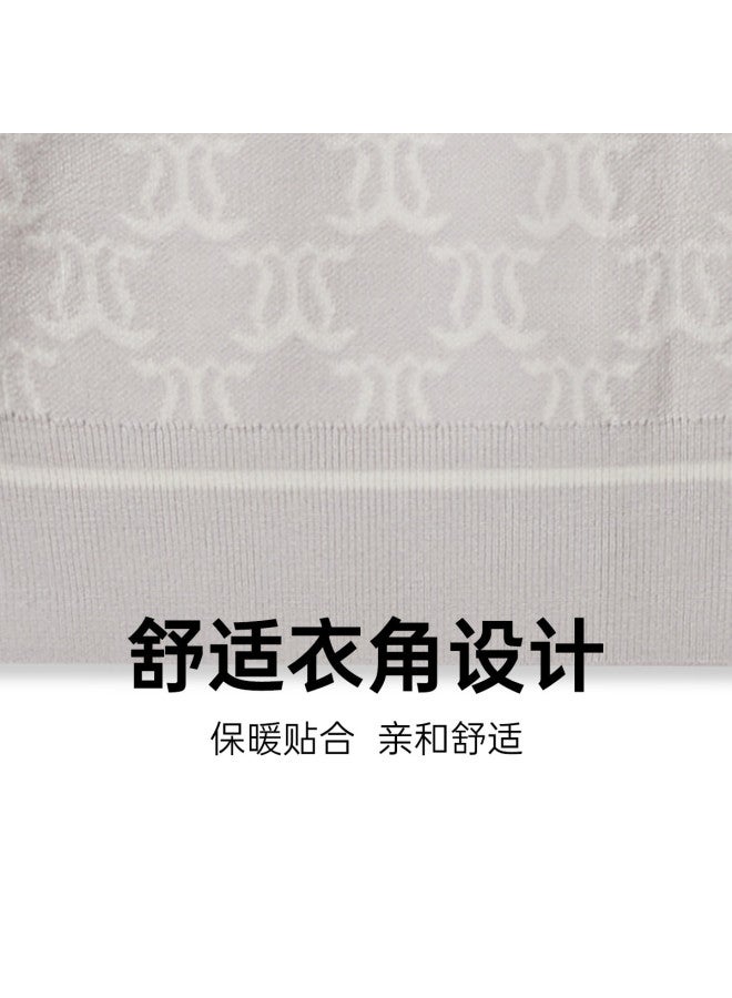 Cabbeen Same As In-store] Monogram Knit Sweater Men's Loose Pullover Fashion Streetwear Full Print Casual Top - Image 4