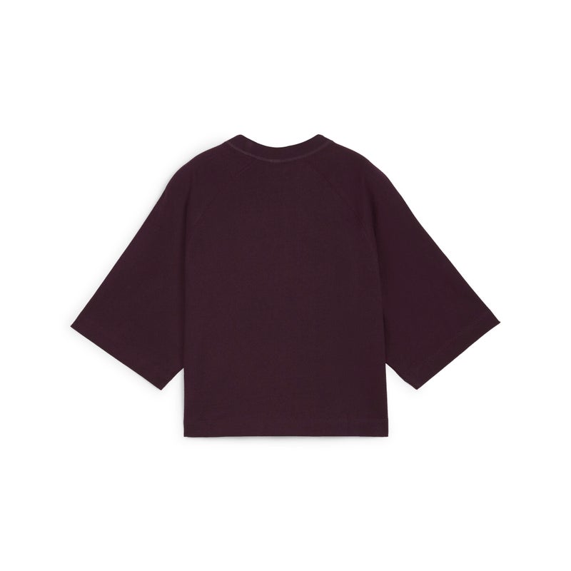 PUMA Classics Womens Purple Oversized T-shirt - Image 5