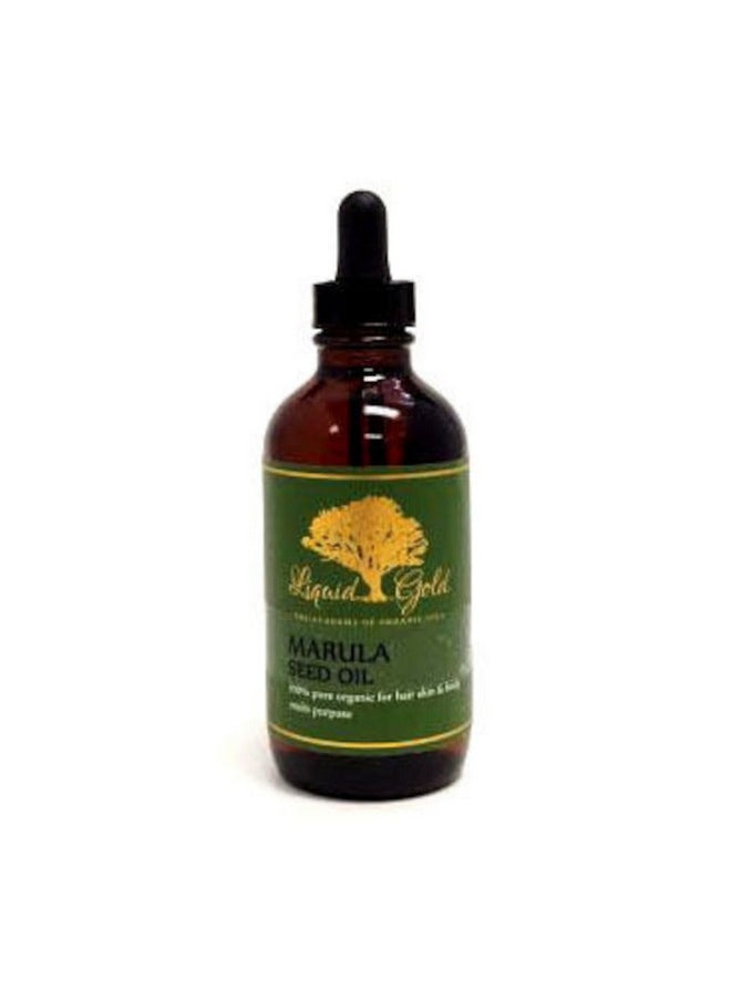 Liquid Gold Inc - 4 Oz With Dropperpremium Marula Oilglass Bottle 100% Pure Cold Pressed Natural Organic - Image 1