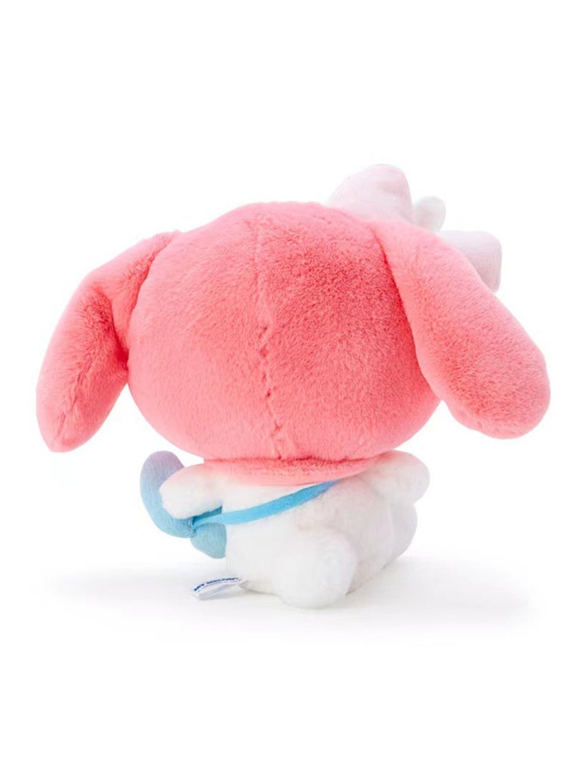 (My Melody) Two-piece Doll Plus Pendant Creative Cartoon Plush Doll Shoulder Bag Series Backpack Key Pendant  - Image 3