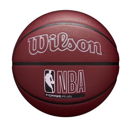 Wilson ويلسون إن بي إيه فورج بلس لكرة السلة الداخلية والخارجية باللون المارون مقاس 7295 - Image 1