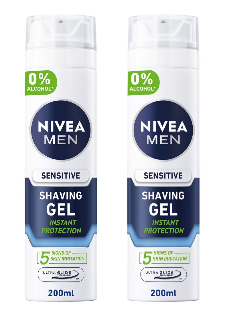 Nivea Shaving Gel Sensitive Chamomile And  Hamamelis Pack of 2 - Image 1