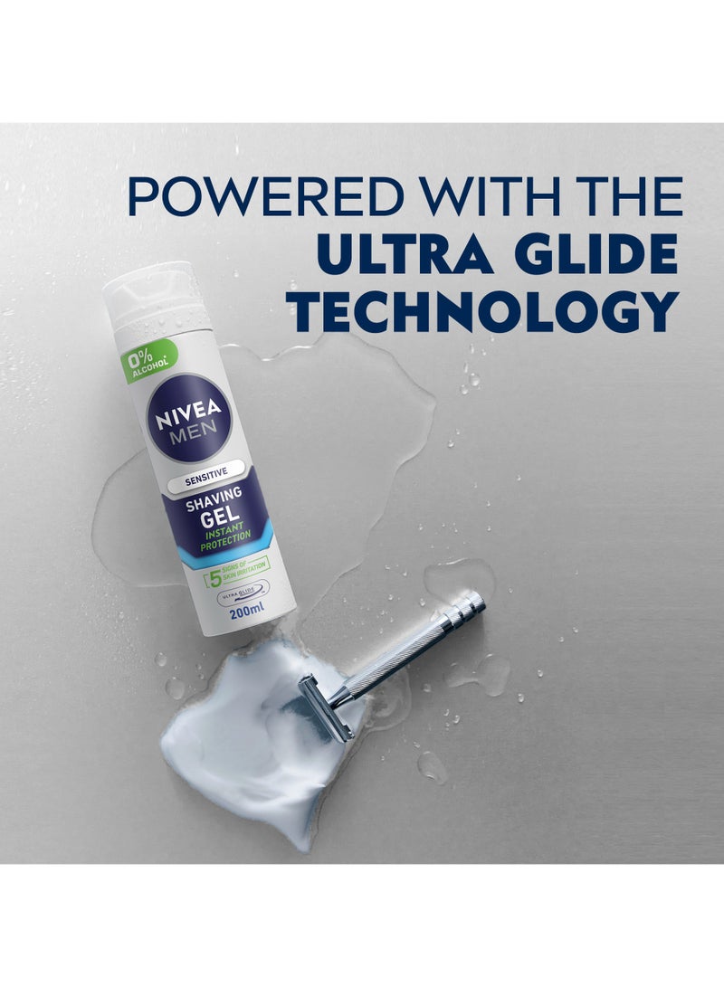 Nivea Shaving Gel Sensitive Chamomile And  Hamamelis Pack of 2 - Image 5