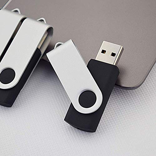 Aiibe 5 Pack 128GB USB Flash Drive USB Drive 128GB Thumb Drive USB 2.0 Memory Stick (5 Mixed Colors: Black Red Yellow White Purple) - Image 2