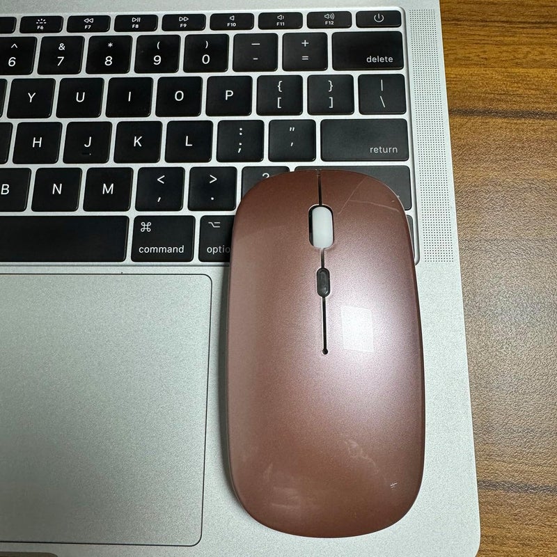 PEIBO Bluetooth Wireless Mouse for Laptop mac MacBook ipad MacBook air MacBook pro pc Desktop Computer Windows Chromebook Notebook (Rose Gold) - Image 5