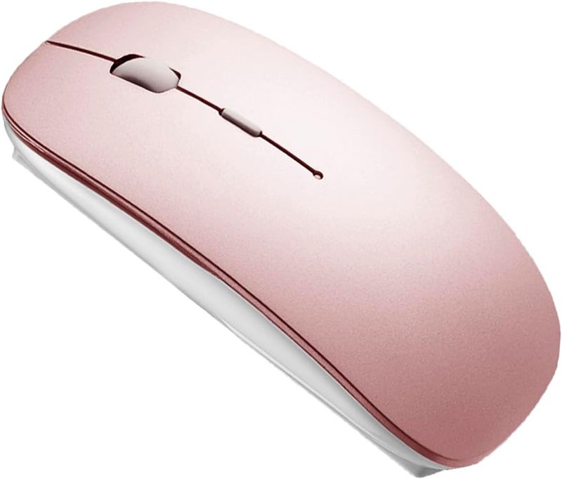 PEIBO Bluetooth Wireless Mouse for Laptop mac MacBook ipad MacBook air MacBook pro pc Desktop Computer Windows Chromebook Notebook (Rose Gold) - Image 1