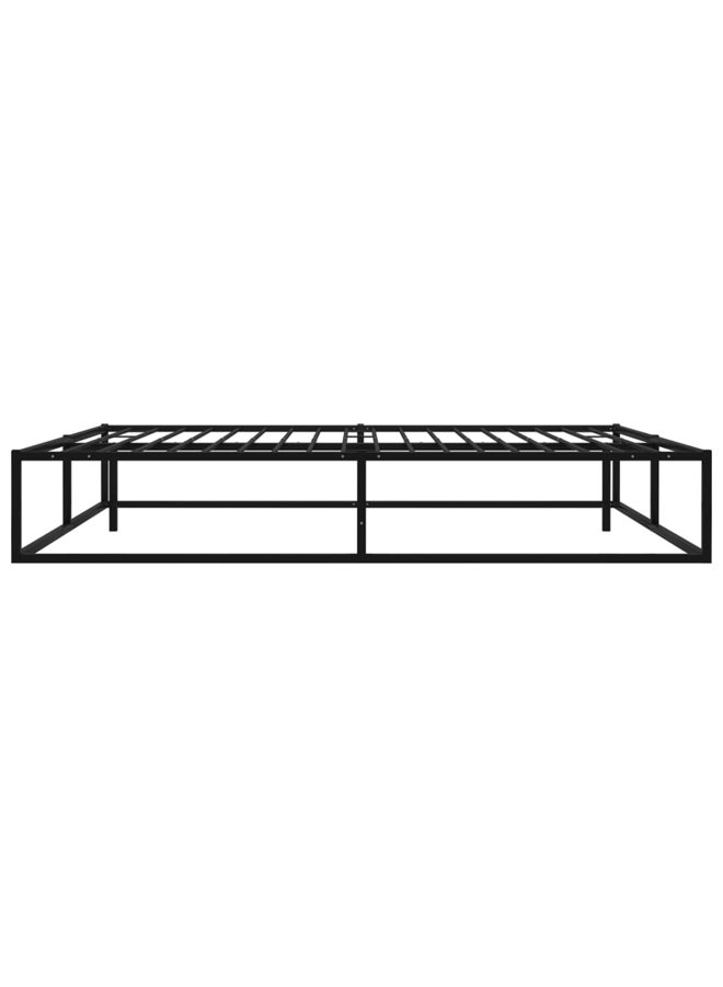 vidaxl Bed Frame without Mattress Black Metal 180x200 cm Super King 324790 - Image 4