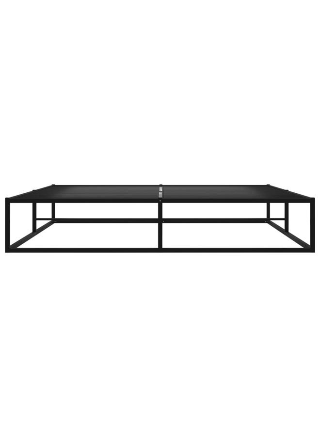 vidaxl Bed Frame without Mattress Black Metal 180x200 cm Super King 324790 - Image 3