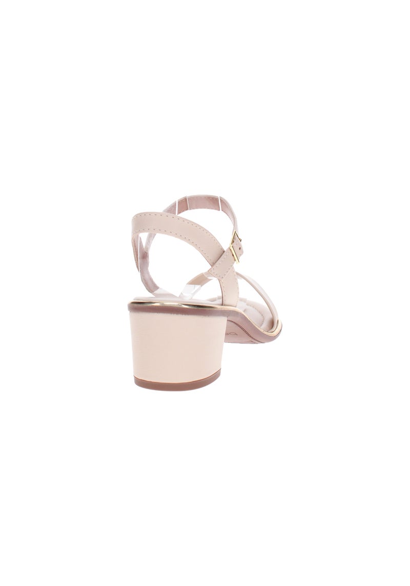 Beira Rio Ladies Low Heel Sandals Cream | Made In Brazil - Image 3