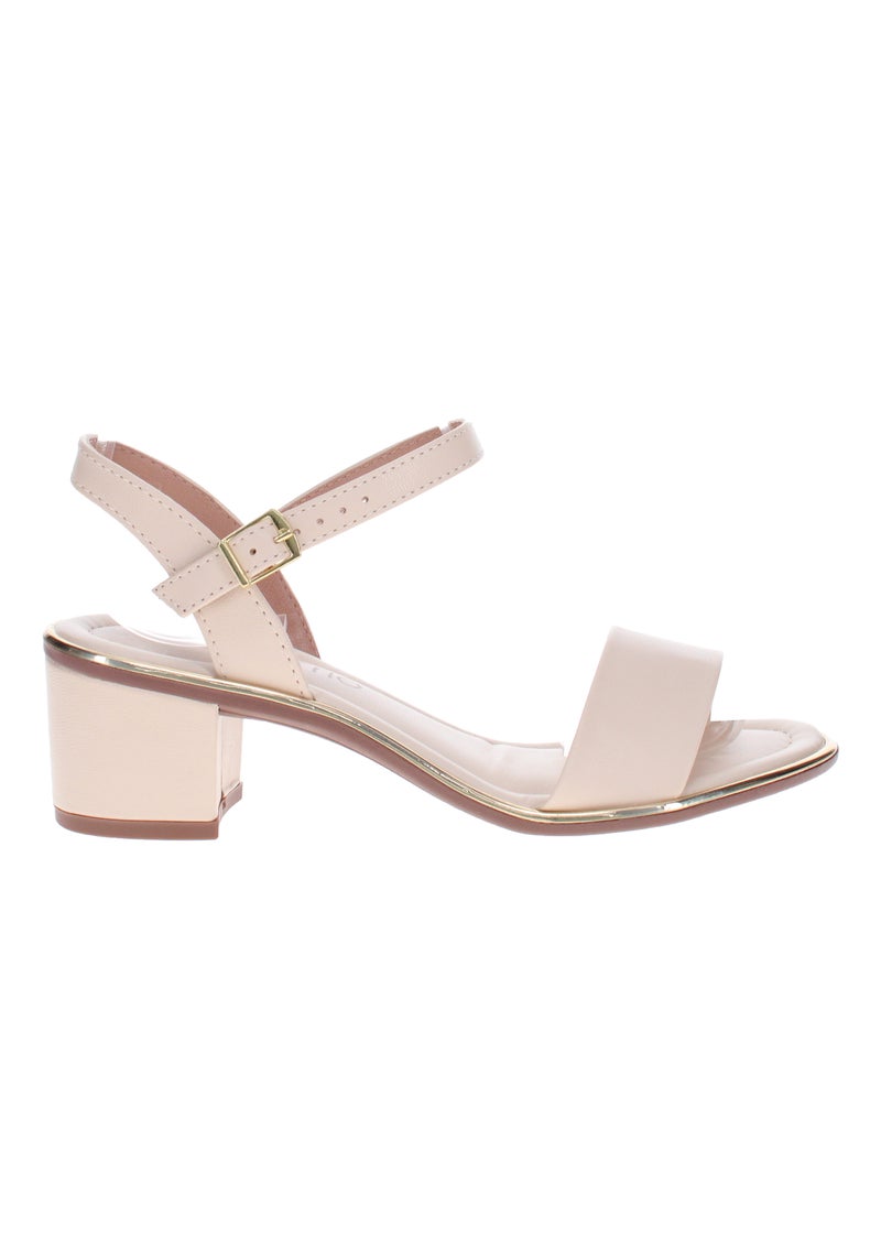 Beira Rio Ladies Low Heel Sandals Cream | Made In Brazil - Image 2