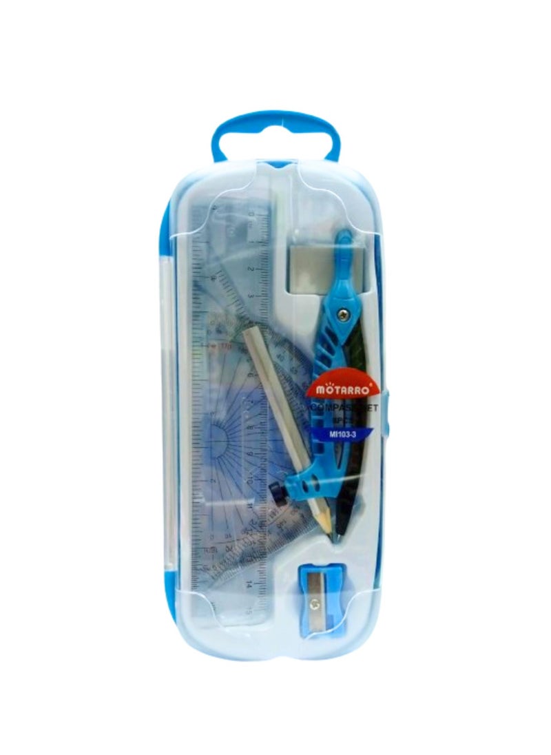 MOTARRO - Math Drawing Compass Geometry Set For Drafting Math And Making Circles For School Supplies 8PCS (MI103-3) Color May Vary - Image 1