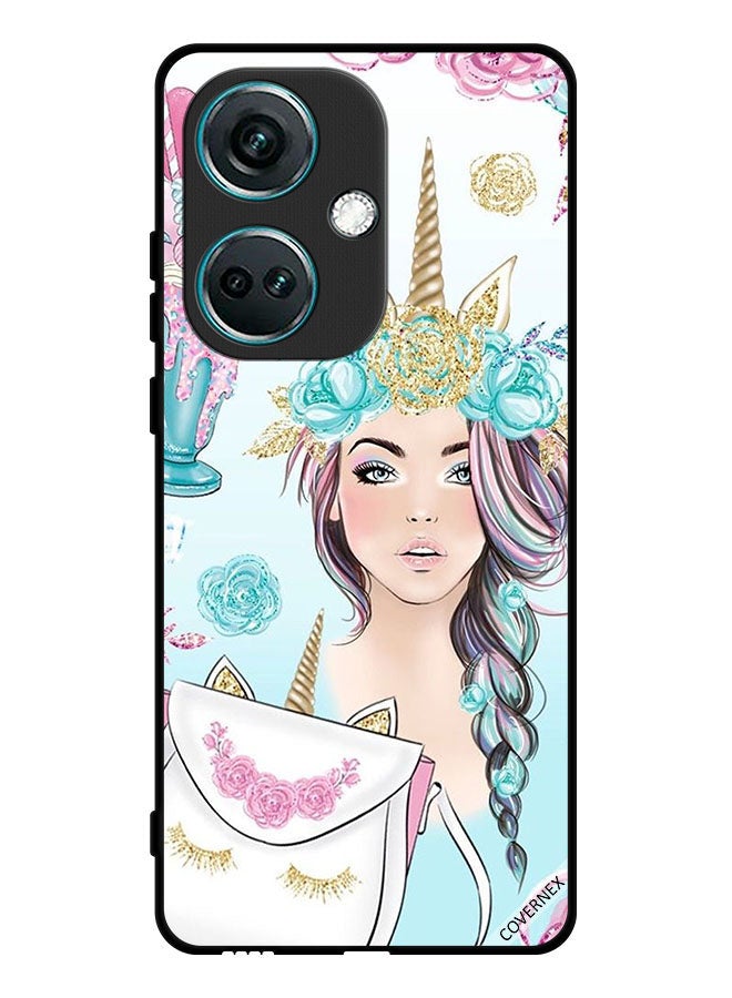 Covernex Protective Case Cover For OnePlus Nord CE3 Eyelashes On Bag & Unicorn Girl - Image 1