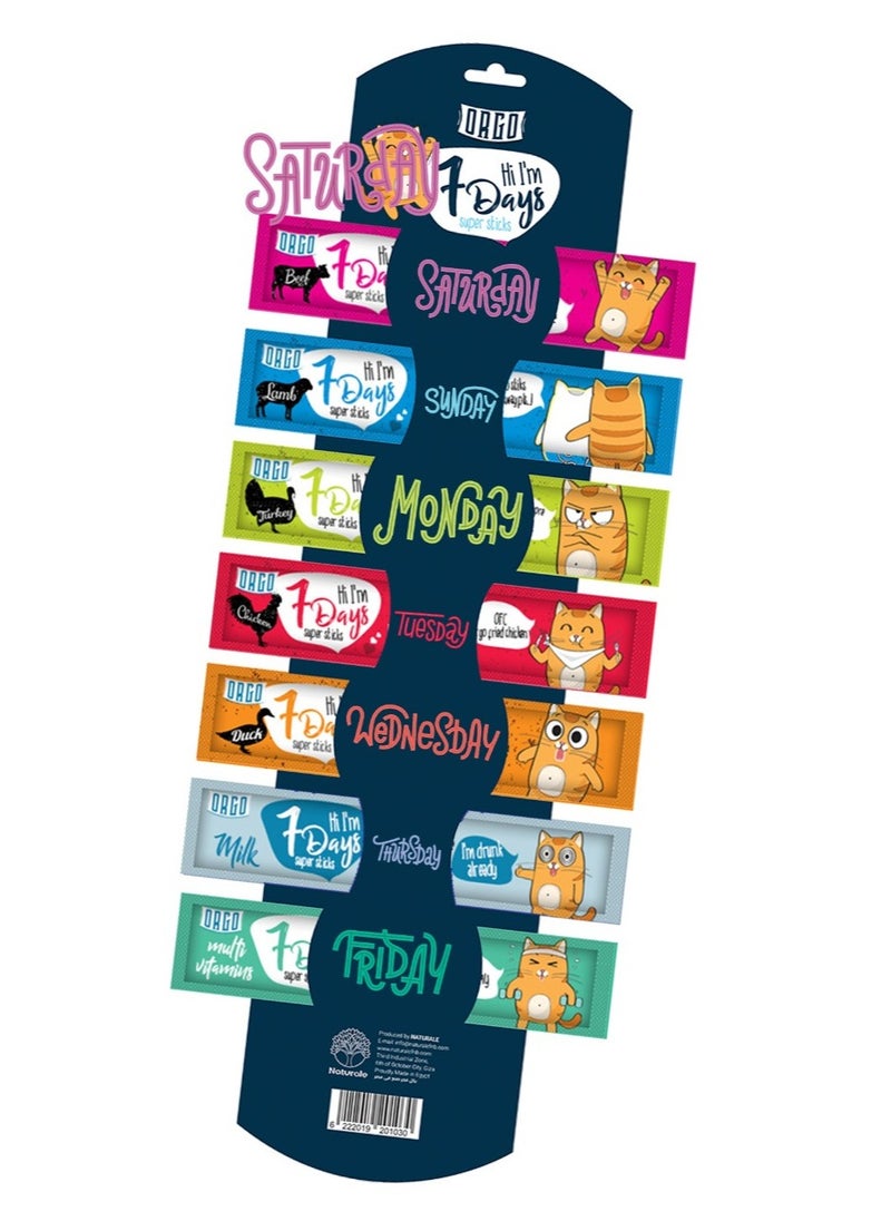 Orgo - ORGO | 7 Days Treat Sticks -  Cat | 7 pieces - Image 1