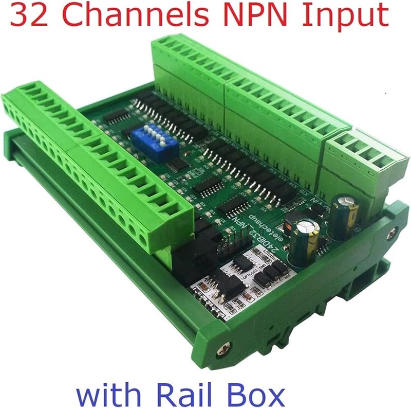 32CH NPN Optically Isolated Input Switching Digital Collector Board RS485 Modbus RTU Module DC 12V 24V With Box - Image 2