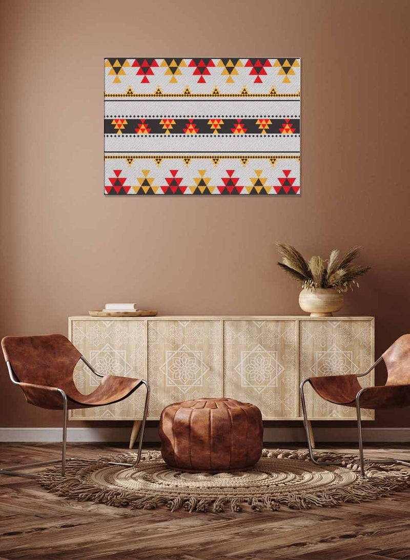 لوحة كانفاس على إطار خشبي، تصميم نمط بدوي عربي بمنظر أفقي، للمنزل، غرفة المعيشة، المكتب، الديكور - Image 4