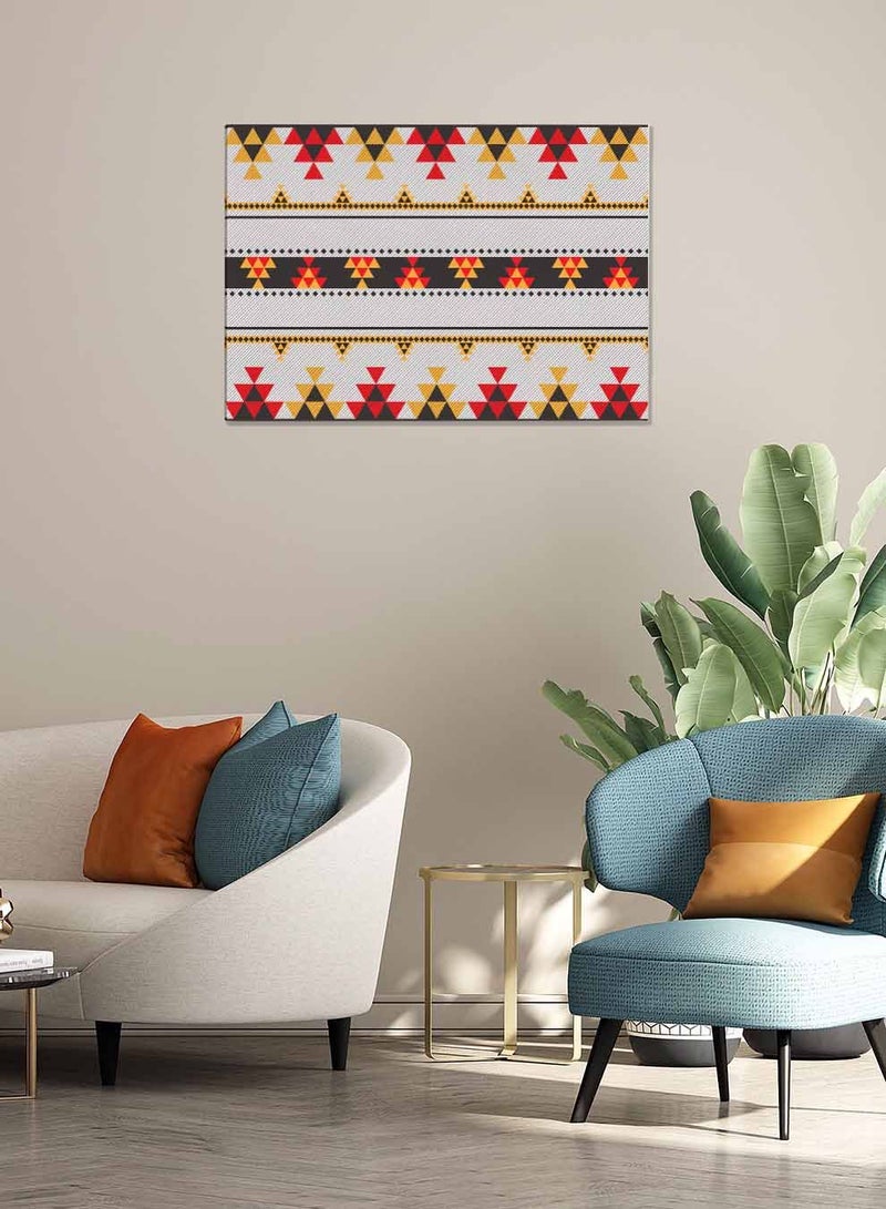 لوحة كانفاس على إطار خشبي، تصميم نمط بدوي عربي بمنظر أفقي، للمنزل، غرفة المعيشة، المكتب، الديكور - Image 2