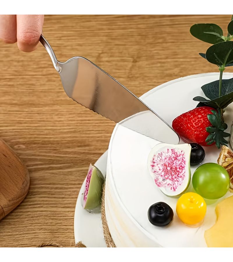 6 Pack Stainless Steel Pie And Cake Server Spatula For Dessert Cheese Pizza Kitchen Utensil Baking Tool Party Supply - Image 4