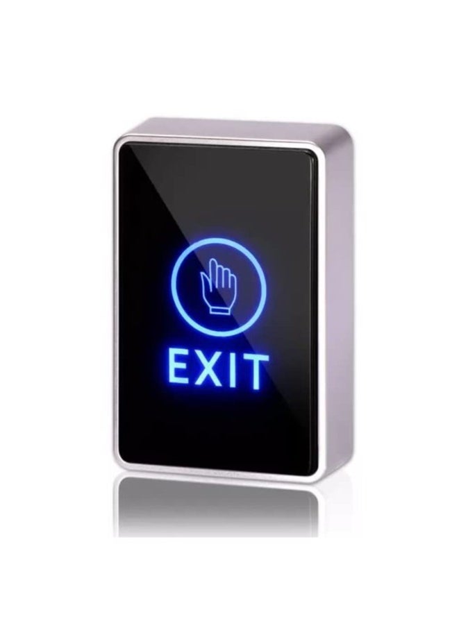 Rubik Touchless Exit Button Switch Vertical 50x86mm Surface Mount, No Touch Door Infrared Sensor with LED, Input DC12V Output NO/NC/COM for Access Control Systems Gates and Garage Openers  - Image 1