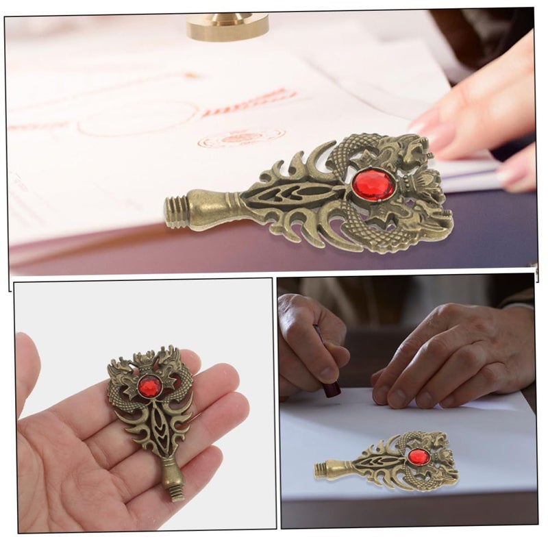 قطعتان من مقابض ختم شمع على شكل حيوان لتزيين الأظرف - Image 4