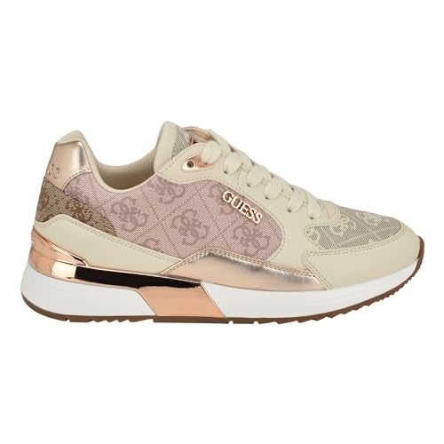 Guess Women's MOXEA Sneaker, Light Pink Logo Multi 684, 9 - Image 5