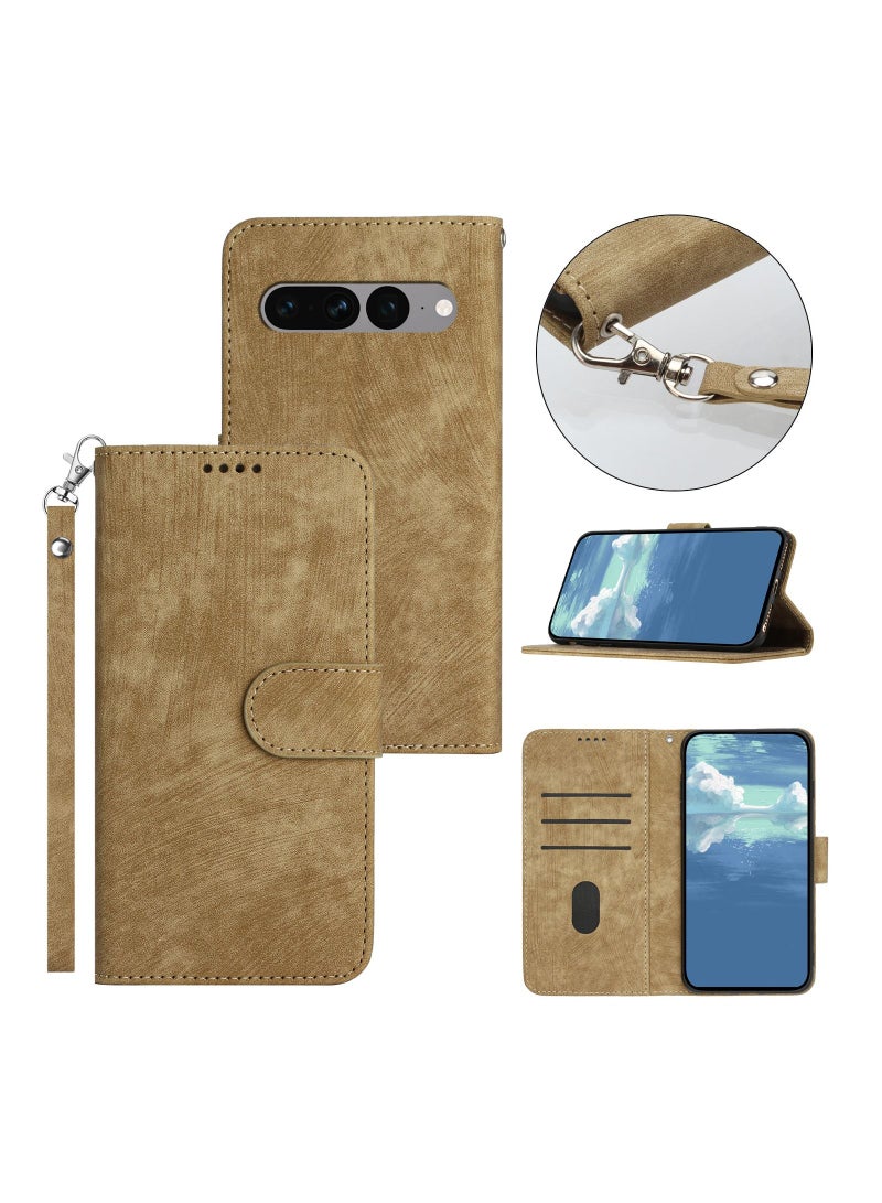 Suteni Magnetic Flip Cover Card Slots Leather Phone Case for Google Pixel - Image 2