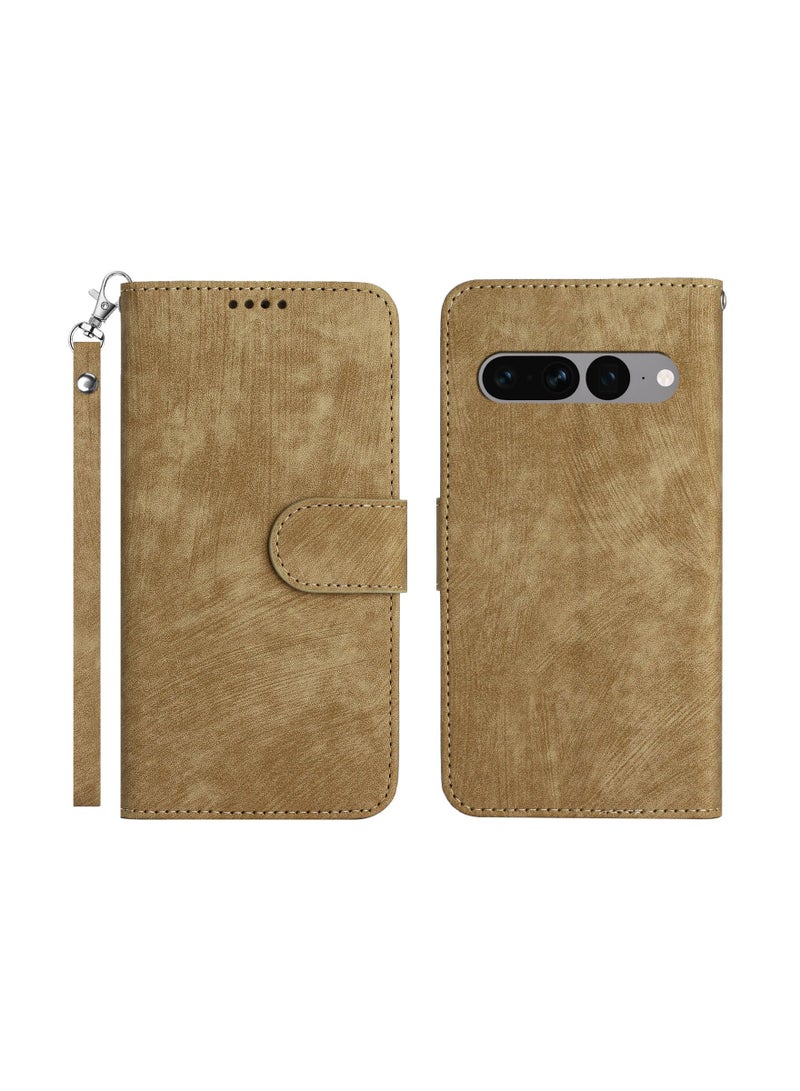 Suteni Magnetic Flip Cover Card Slots Leather Phone Case for Google Pixel - Image 1