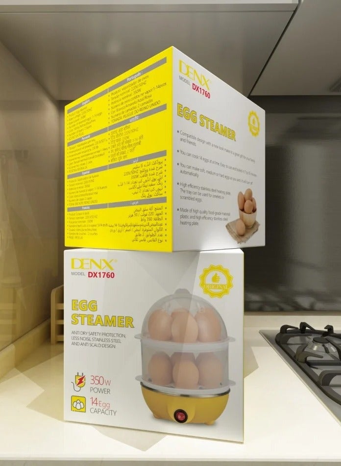 دينكس جهاز طهي البيض الكهربائي من دينكس - بسعة 14 بيضة، 350 واط - Image 1