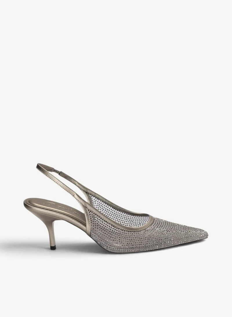 Bata Pointed Slingback Heel Shoes