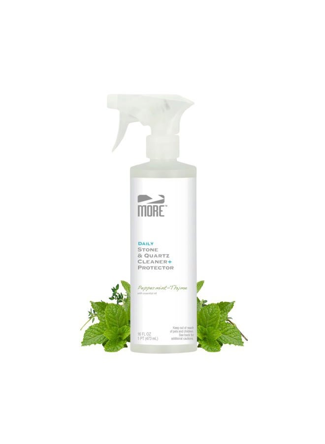 MORE Surface Care Stone & Quartz Cleaner Protector - Water Based Formula for Natural Stone and Quartz [Pint / 16 oz.] - Image 1