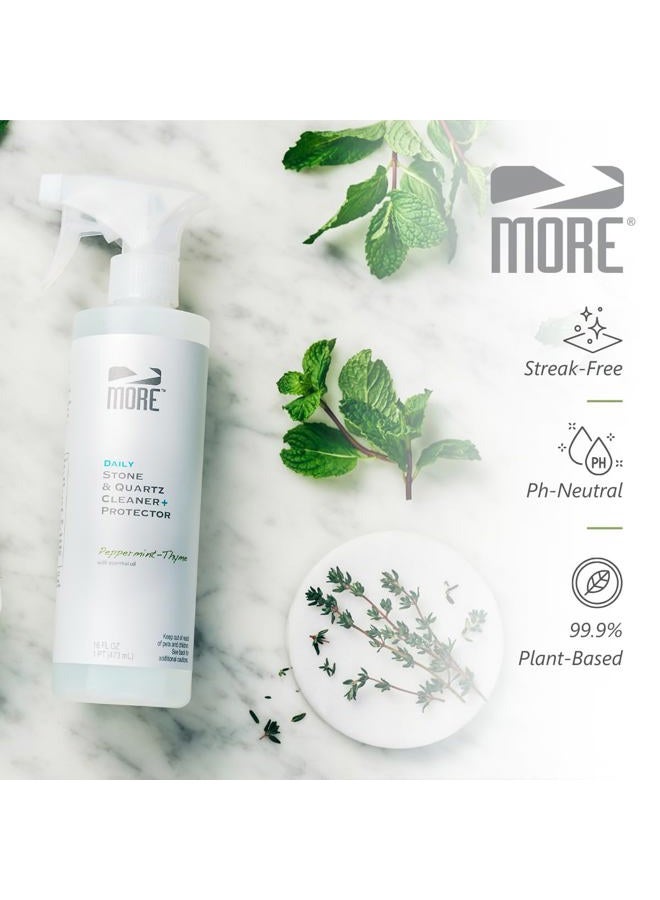 MORE Surface Care Stone & Quartz Cleaner Protector - Water Based Formula for Natural Stone and Quartz [Pint / 16 oz.] - Image 4